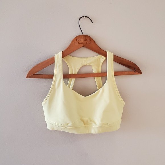 lululemon athletica Other - Lululemon Yellow Sportsbra, Size 8, EUC